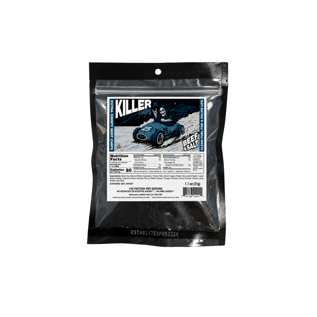 Beef and Salt Killer Chips bag