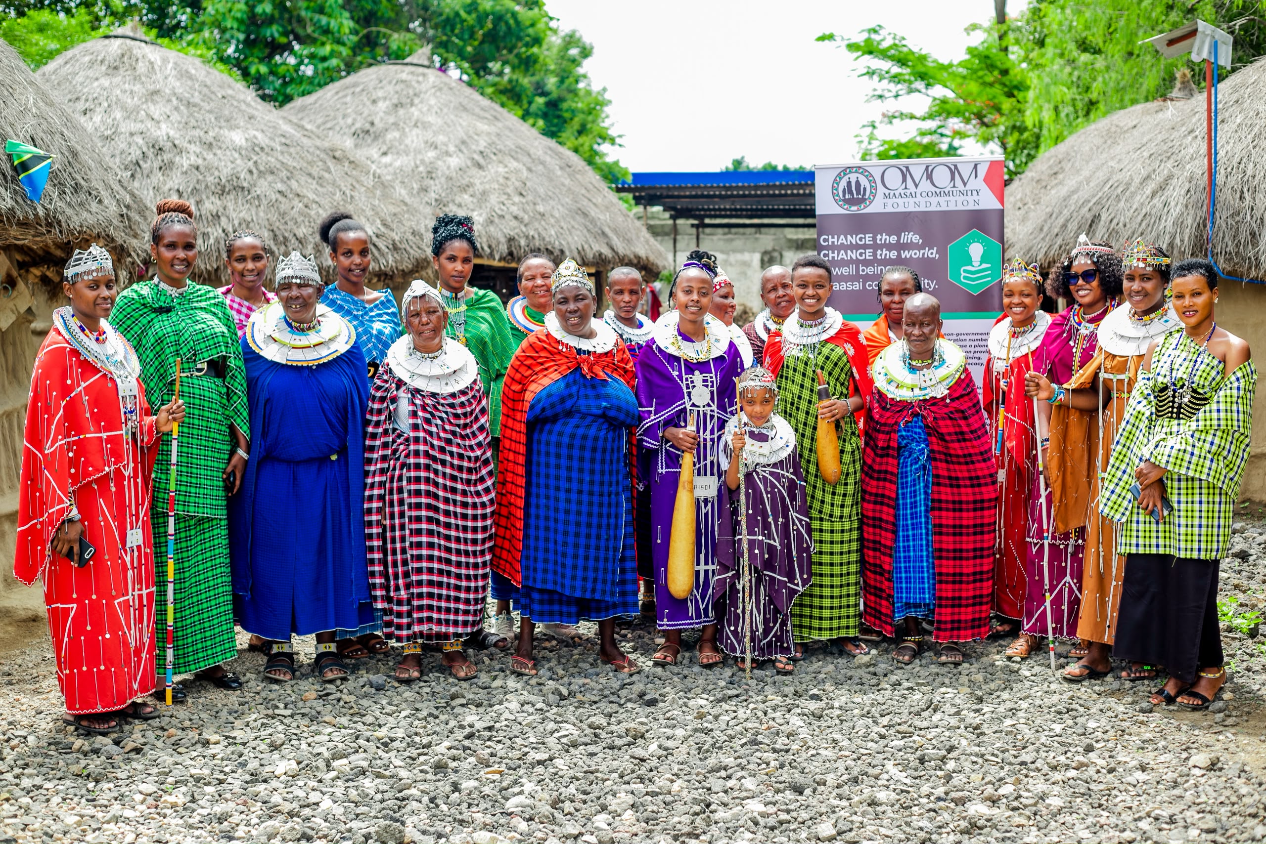 Maasai women at Serian Homes