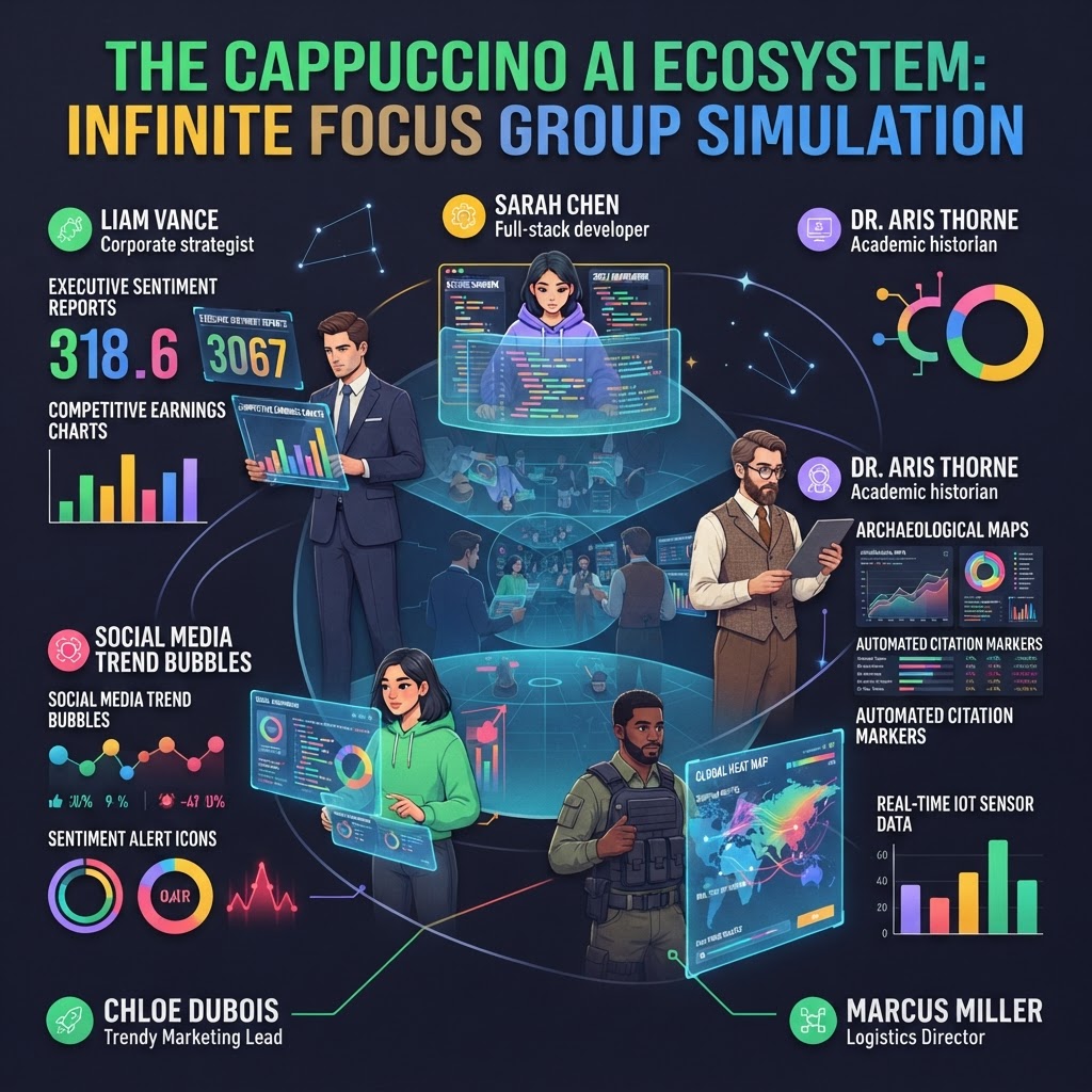 Please create a written AI Strategy Brief that explains how Cappuccino could be implemented in day-to-day basis for different roles, teams, departments, or organizations! organize the response into four parts: roles, teams, departments, and organizations.