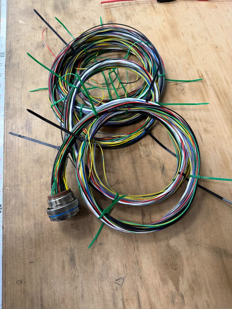 Custom harness fabrication detail