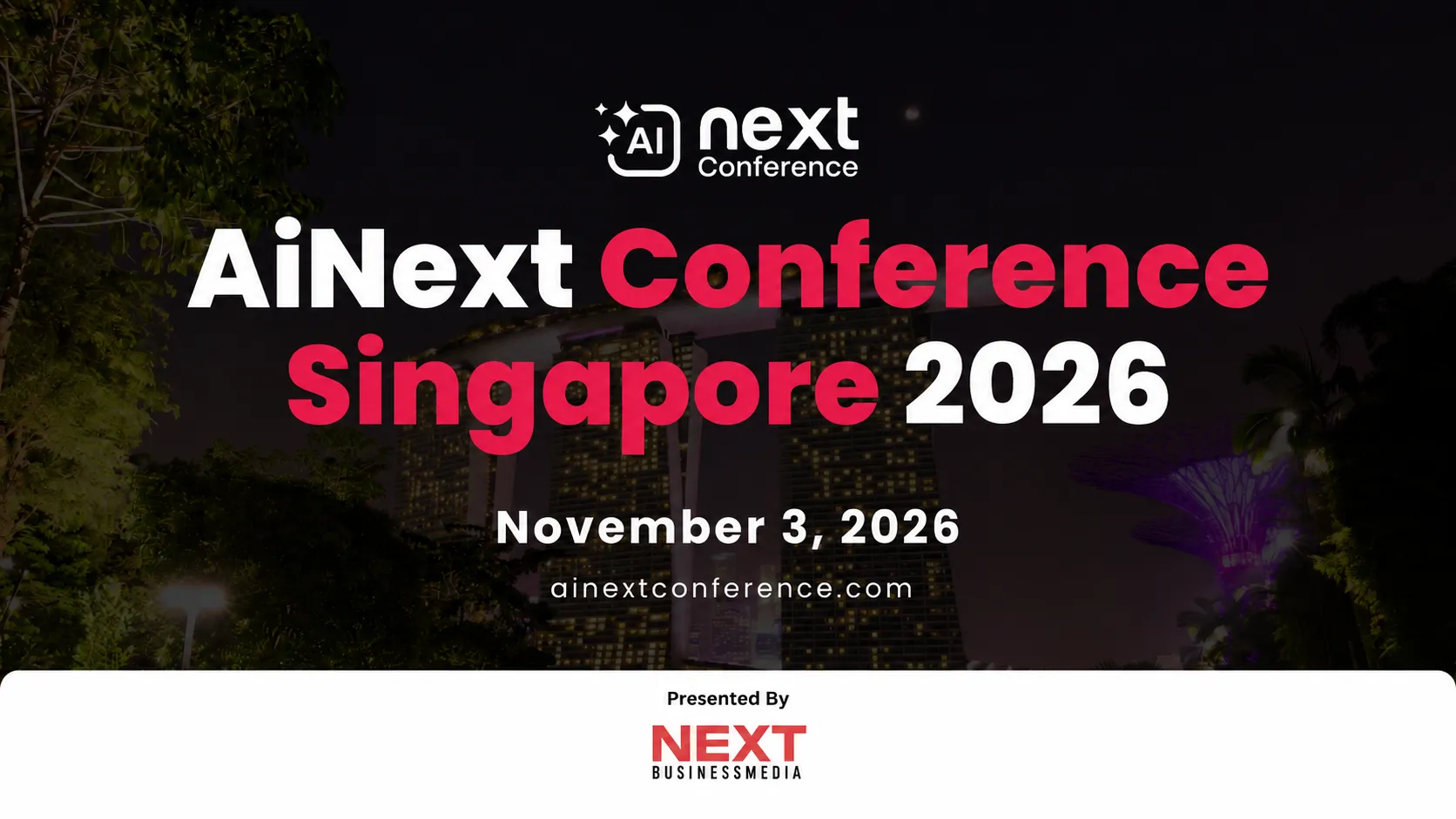 AINext Awards & Conference Singapore 2026 banner