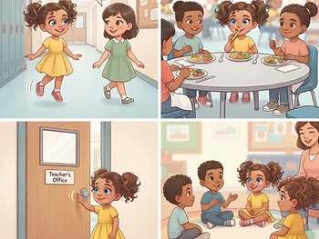 Maya's Magic Manners — spread 2