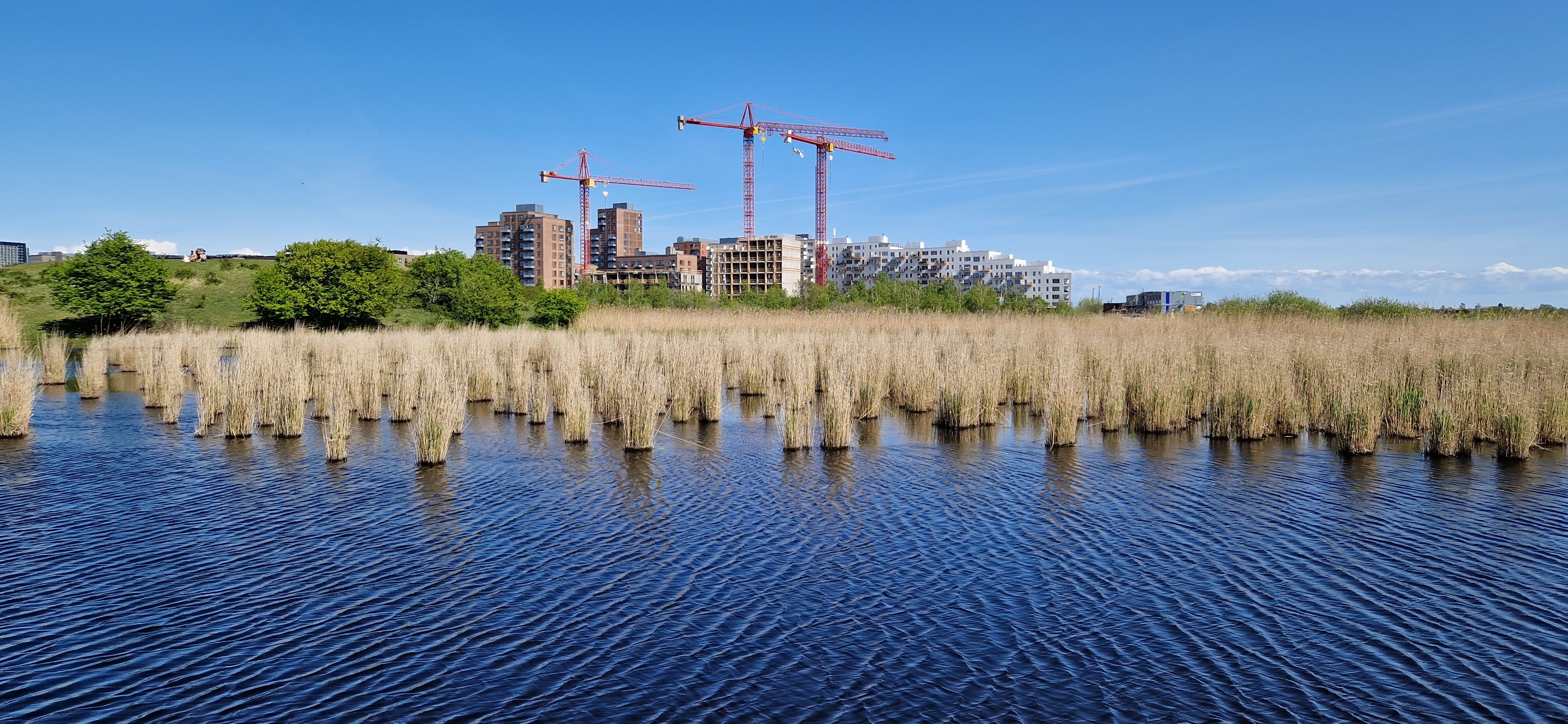 Byggeplads i Ørestad, København