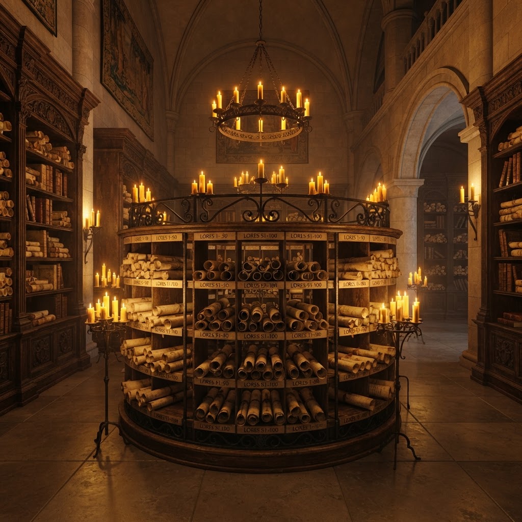 THE LIVING BOOK OF LORES — 300 SCROLLS