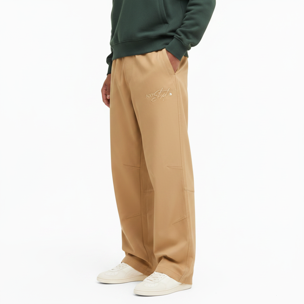 Wide-leg Bunker Pants