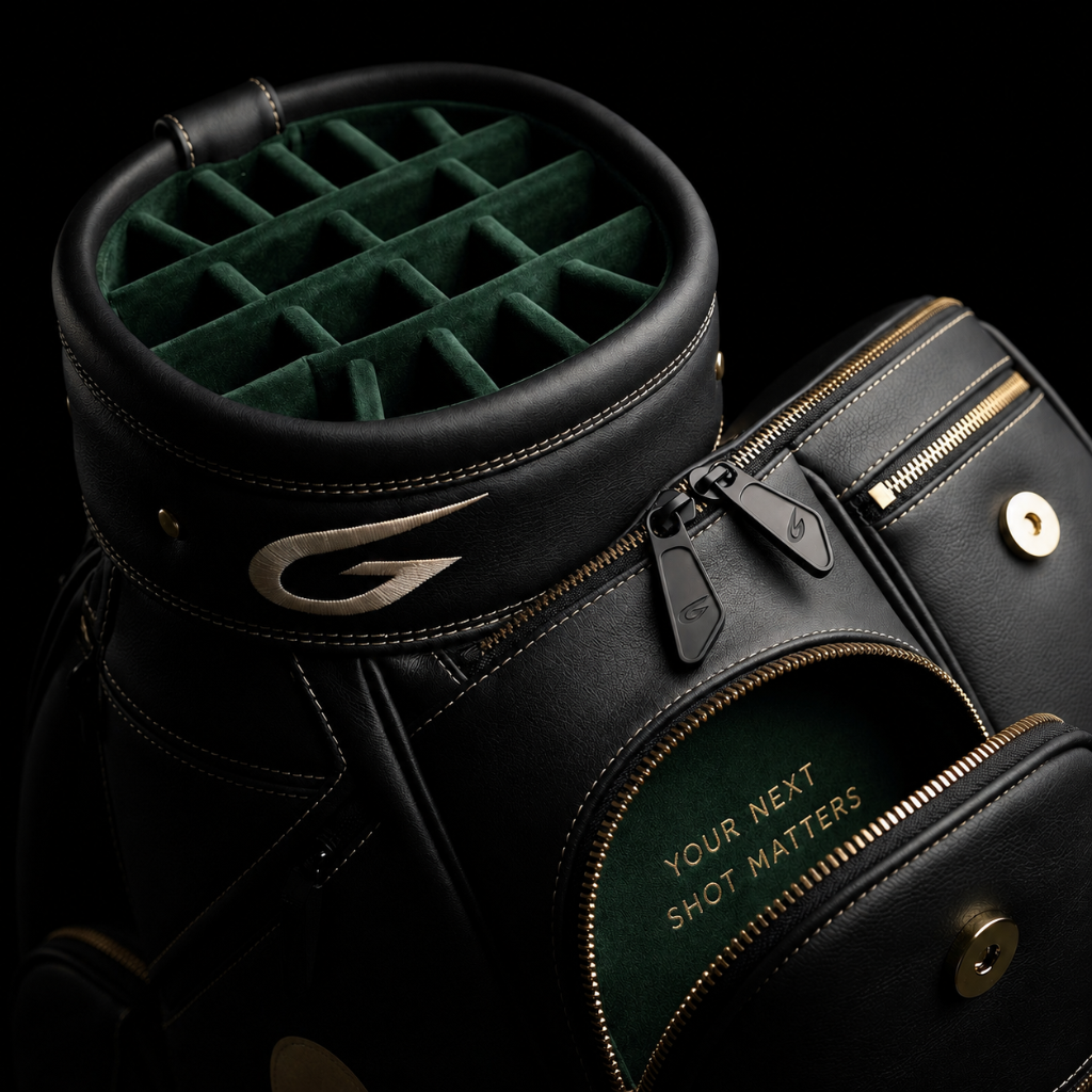 The Sacred Ground Golf Bag — detail view