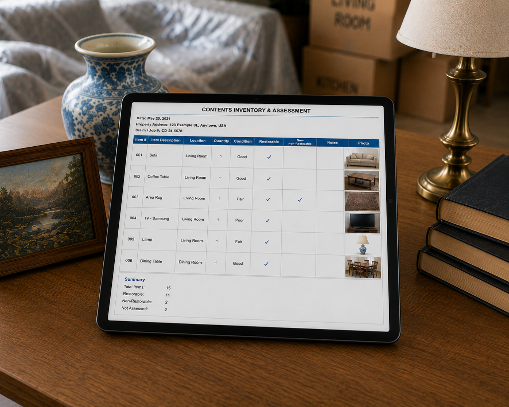 Contents Inventory & Cataloguing