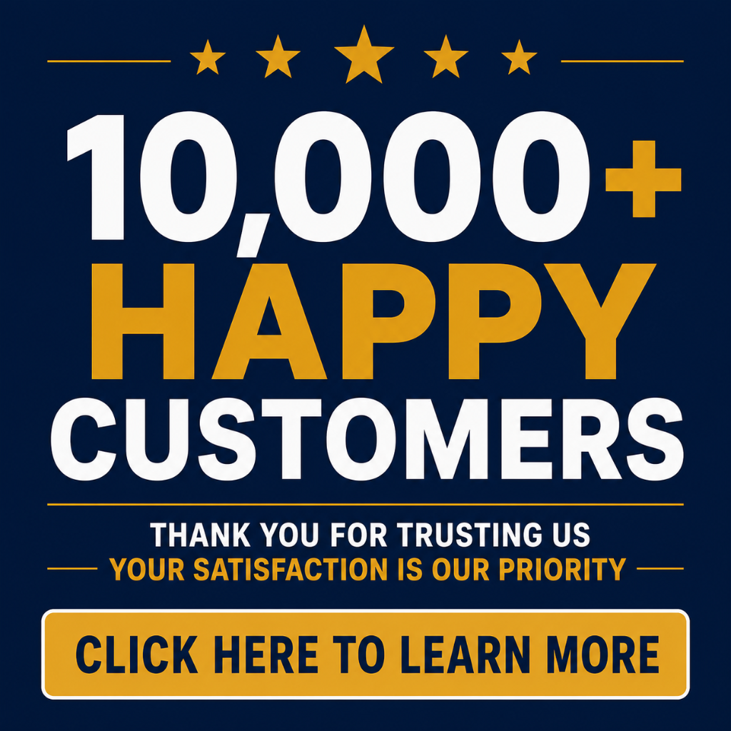 10,000+ Happy Customers