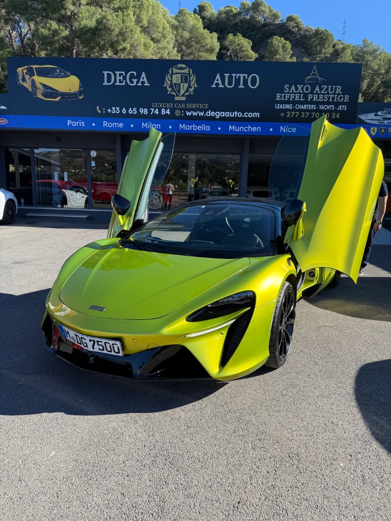 McLaren Artura Spider rental courchevel - DeGa Auto