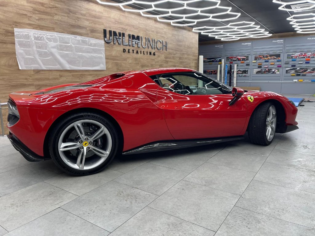 Ferrari 296 GTB side profile - DeGa Auto
