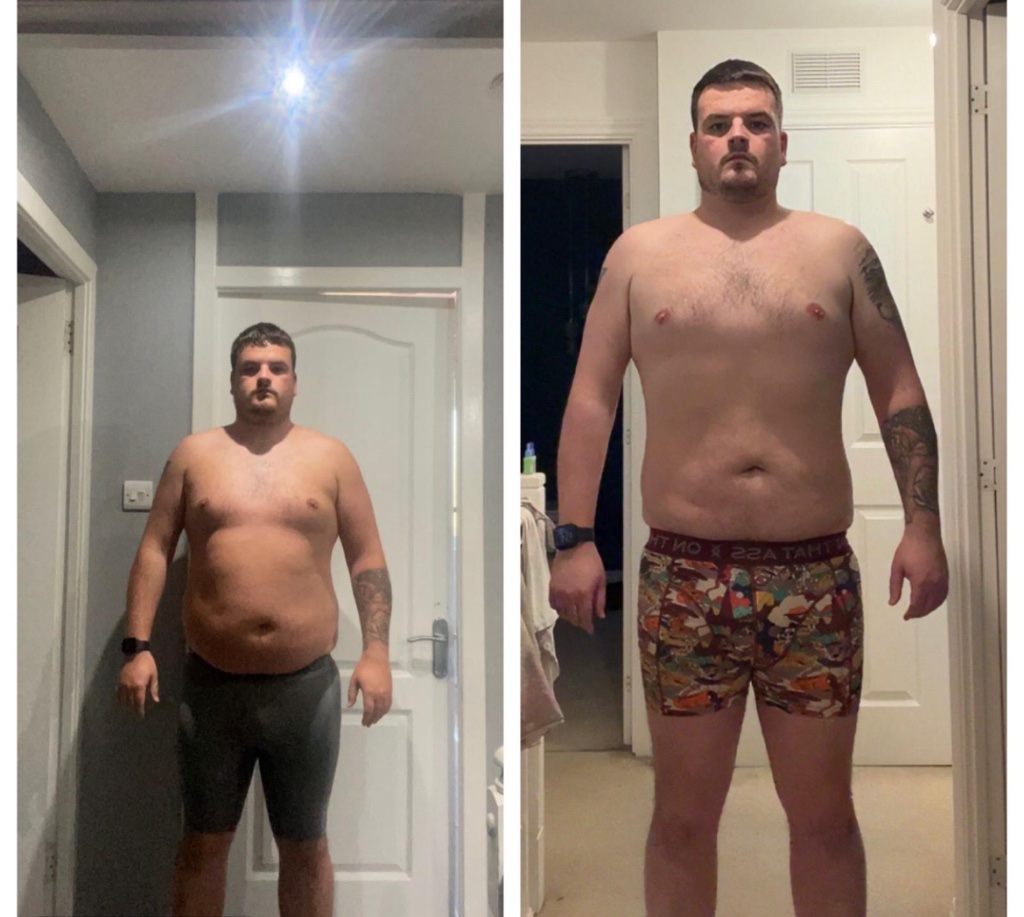 Sam Gibson before and after transformation