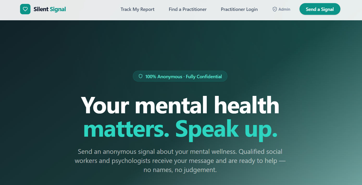 Silent Signal template preview