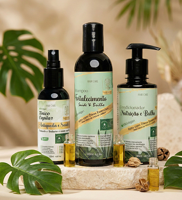 Combo Capilar Fortalecimento & Brilho BioVegan
