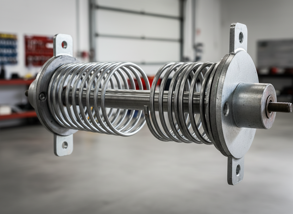 High-tension torsion spring system for garage doors