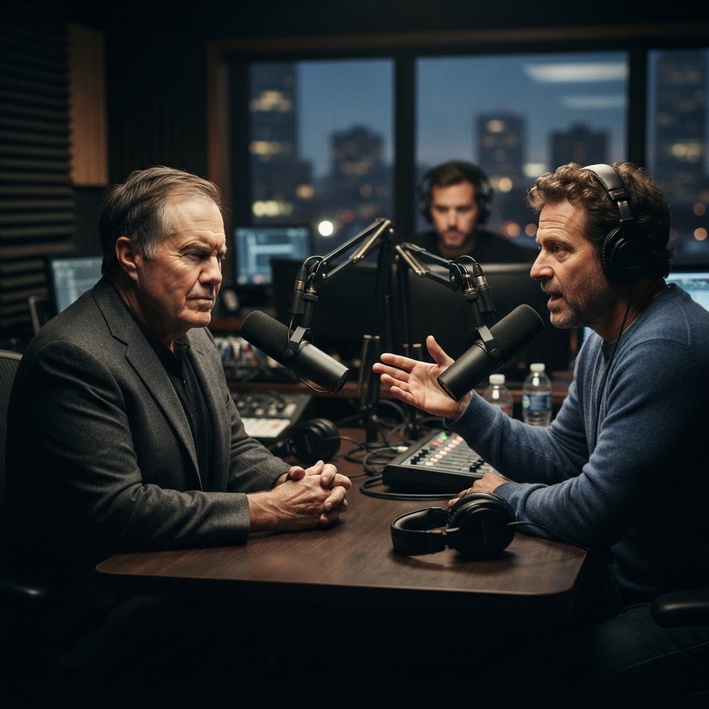 Bill Belichick criticized by radio host for unprofessional behavior.