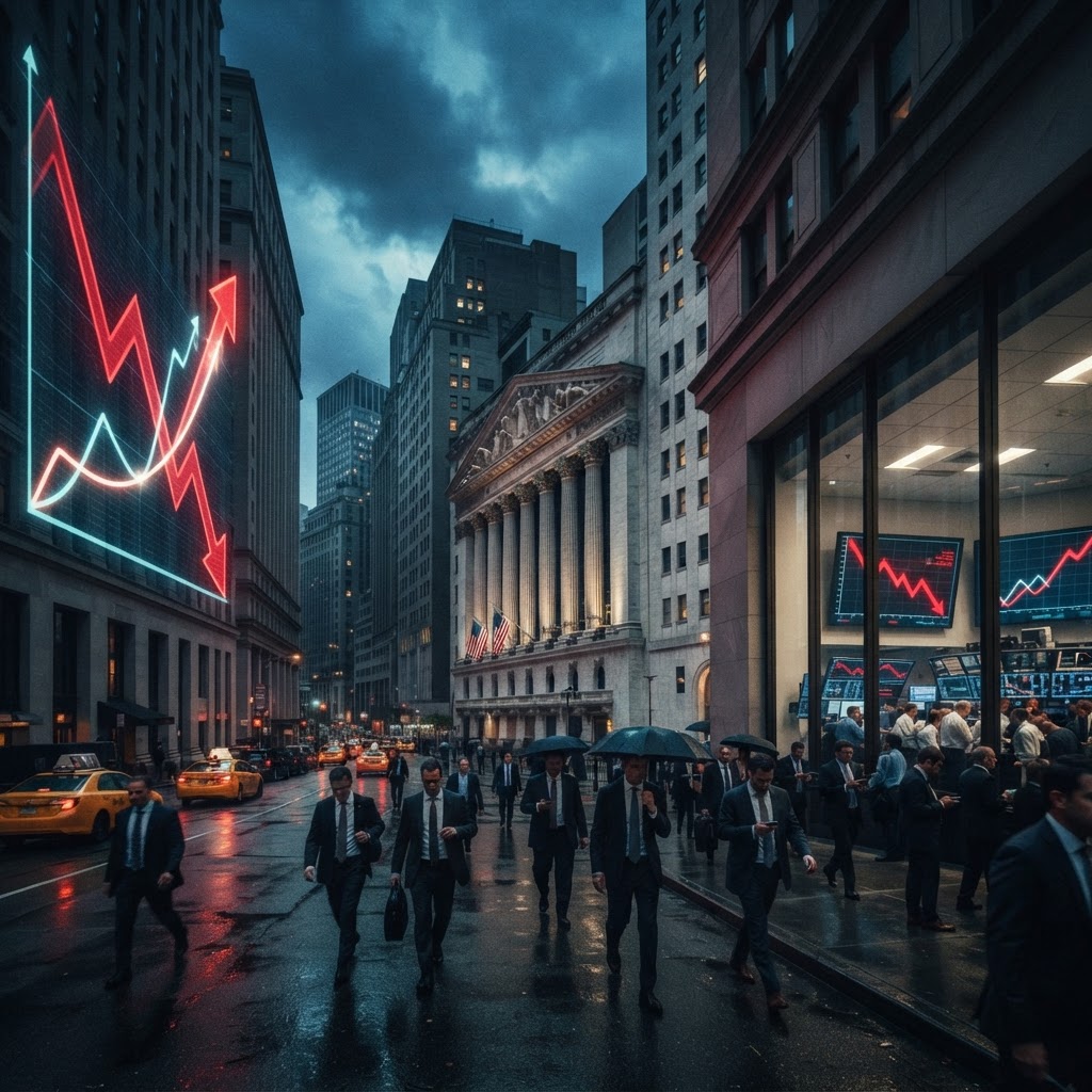 Wall Street ends lower as Treasury yields climb