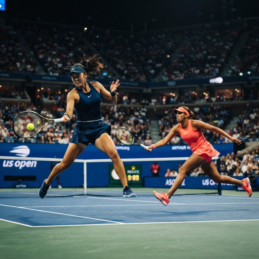 Zheng Qinwen stuns Madison Keys with a spectacular US Open rally.