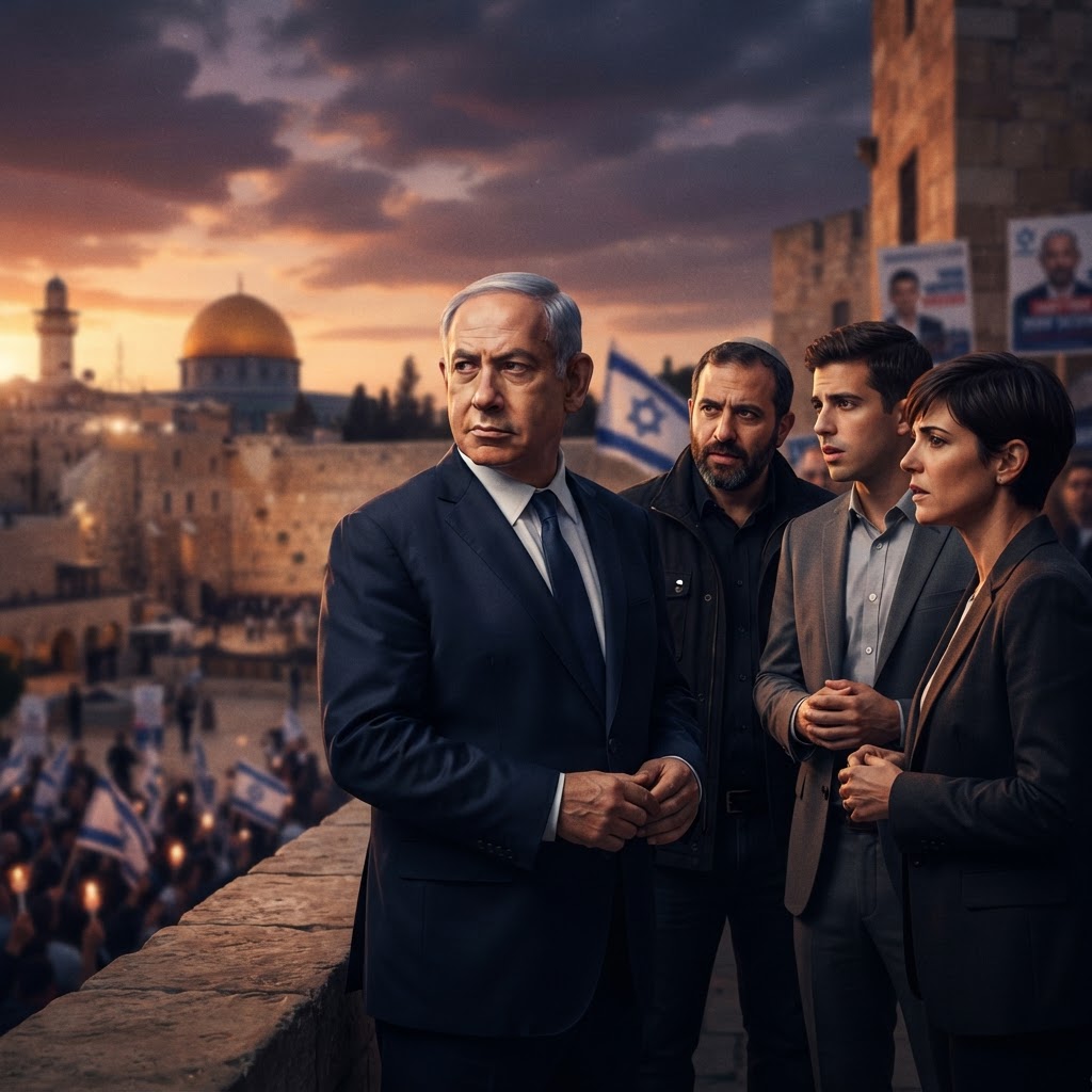 Netanyahu and his opponents center Israel's election on October 7th anniversary.