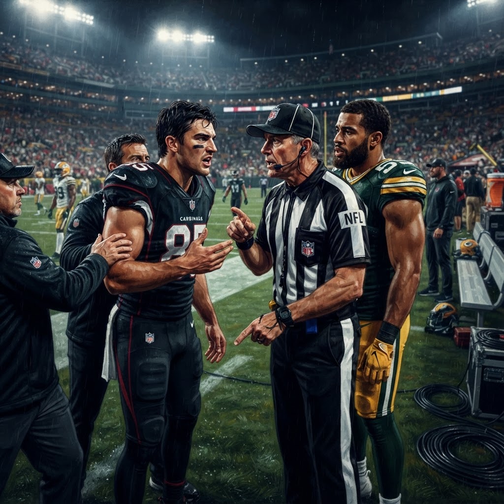 NFL investigating viral referee exchanges with players Trey McBride and Eric Wilson [2]