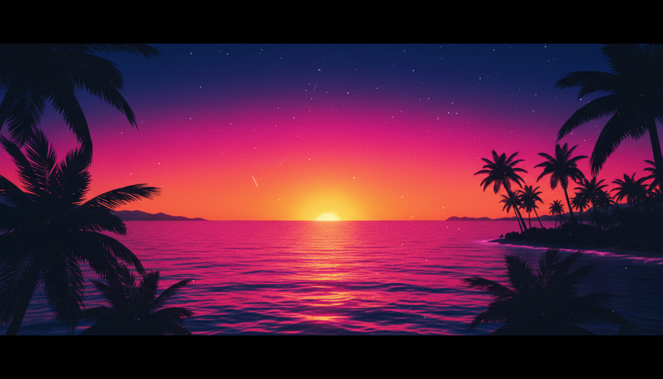 Coastal sunrise horizon