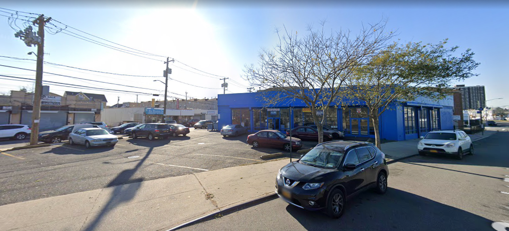 Parking lot outside NYC Laundry City Express