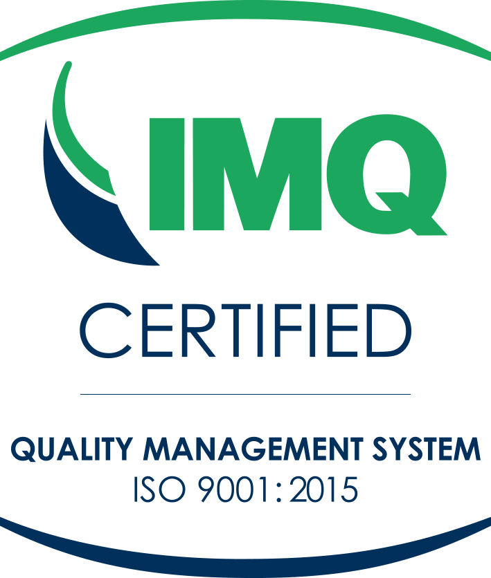 IMQ Certified - ISO 9001:2015 Quality Management System