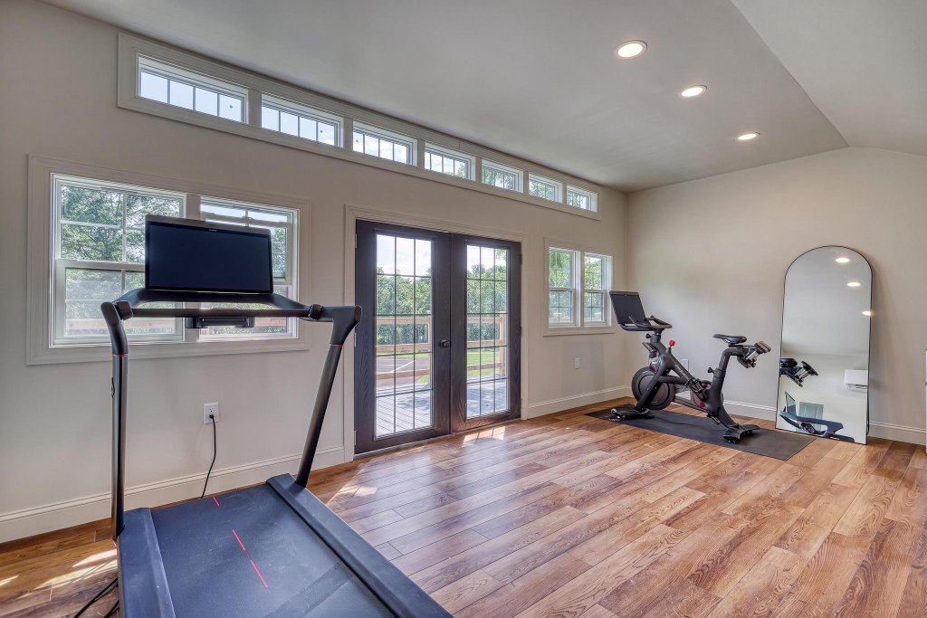 Fitness center interior