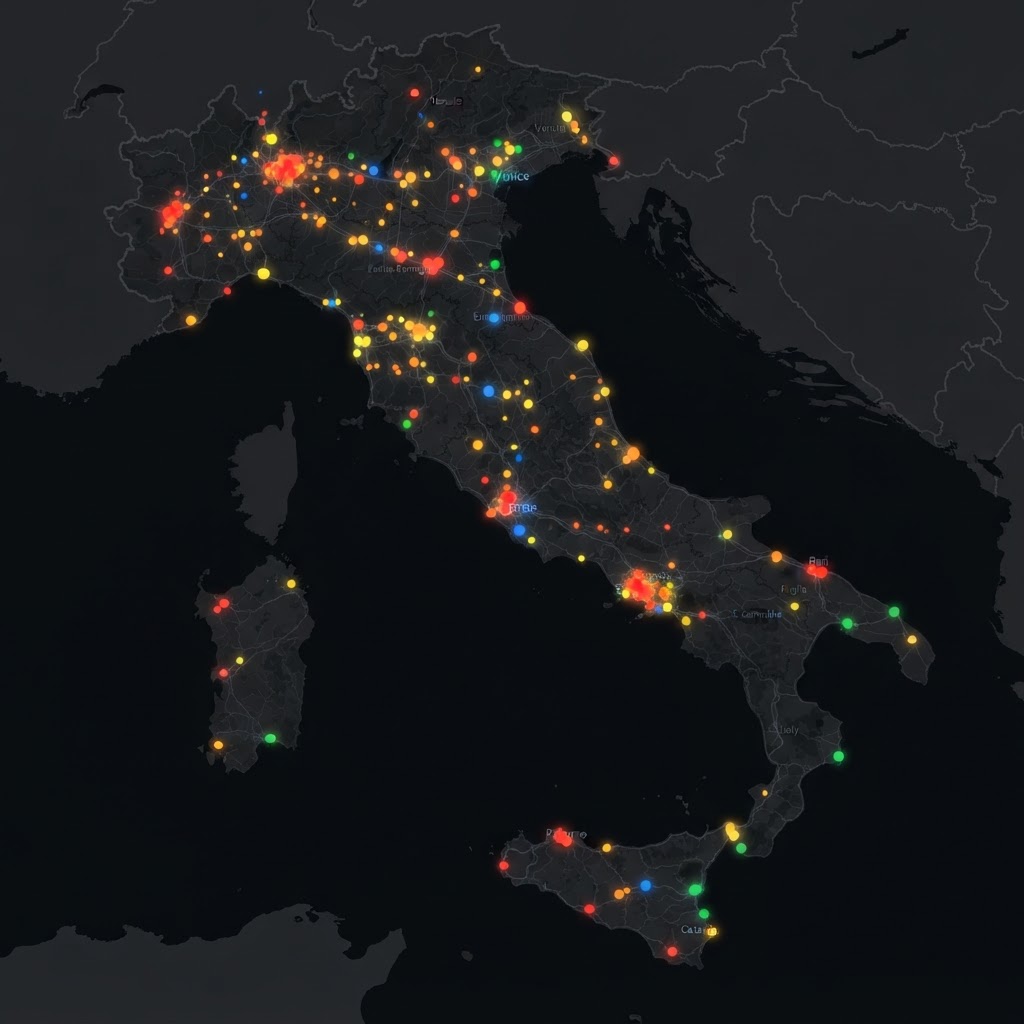 Mappa delle segnalazioni in Italia