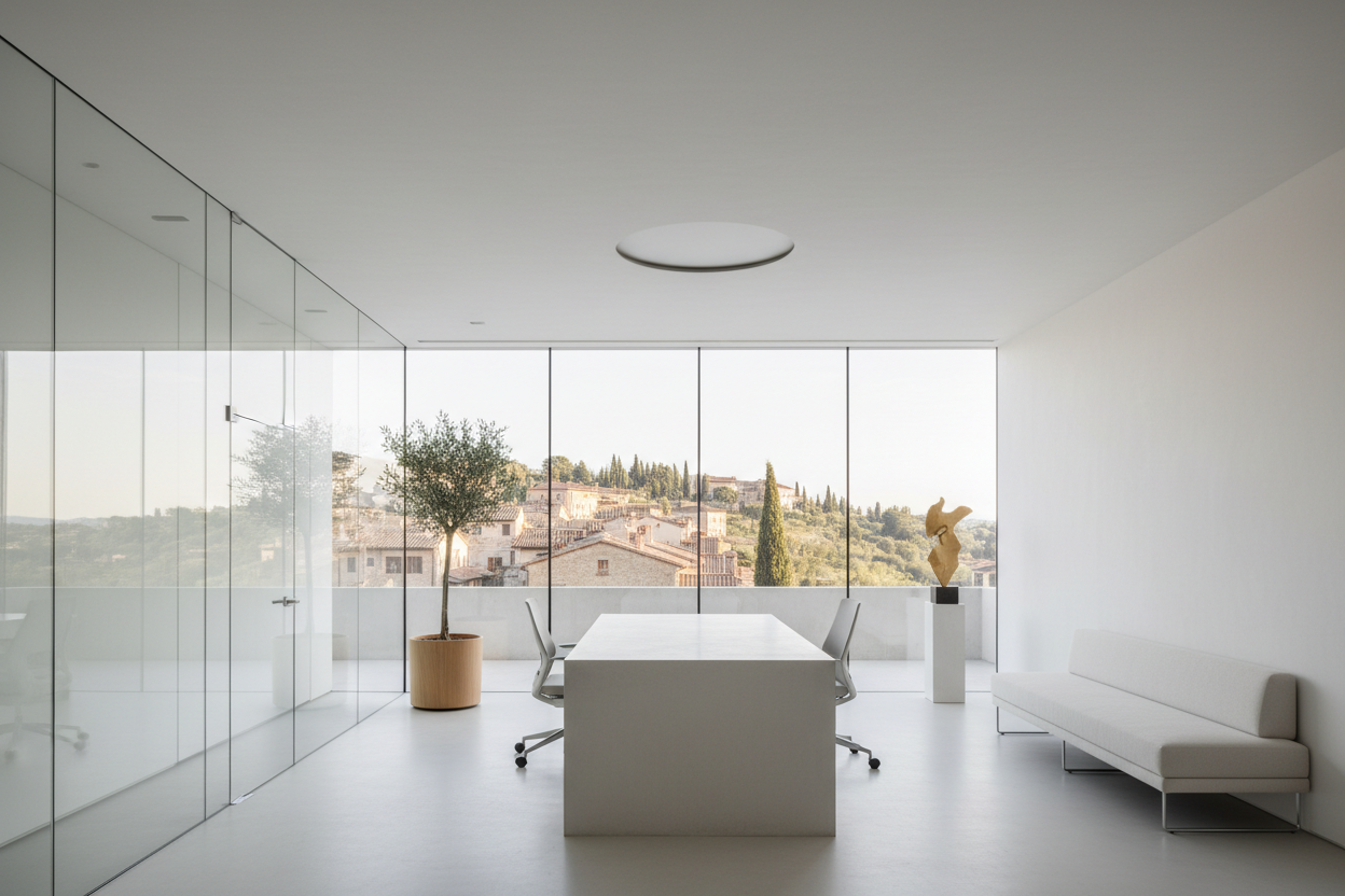 Spazio di lavoro moderno e minimalista — Creo srl