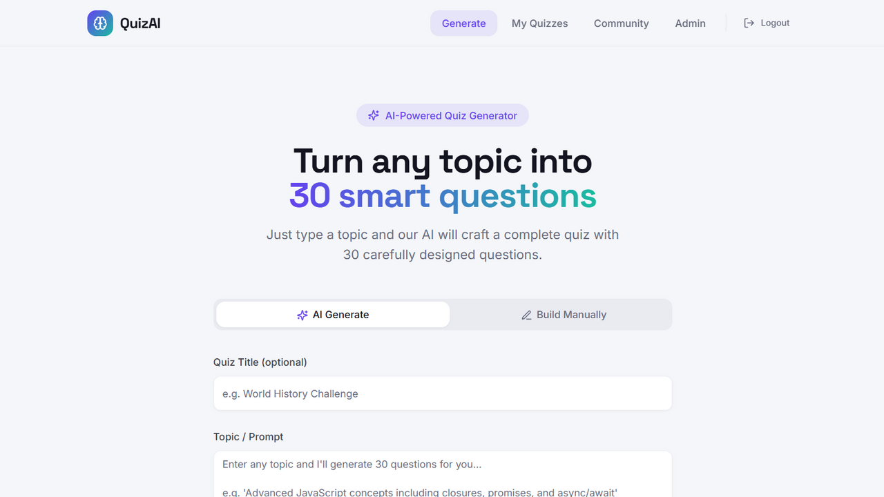 QUIZZZZ template preview