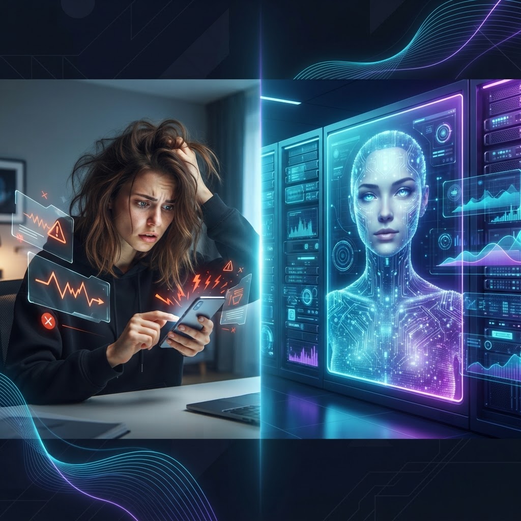 Darstellung eines nahtlosen Kundensupport-Erlebnisses mit einem fotorealistischen KI-Avatar