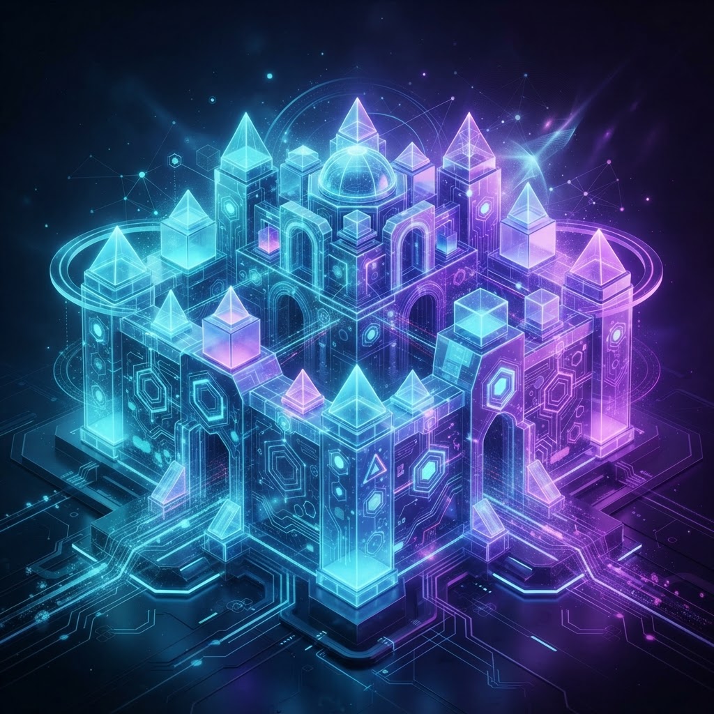 Abstrakte Darstellung von Datensicherheit und lückenloser Data Governance in der KI-Entwicklung