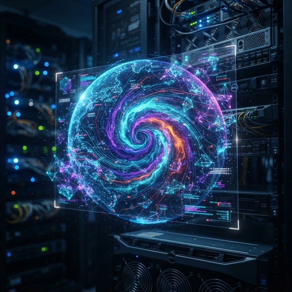 Holografische 3D-Wetterkarte analysiert Extremwetterereignisse durch neuronale Netze
