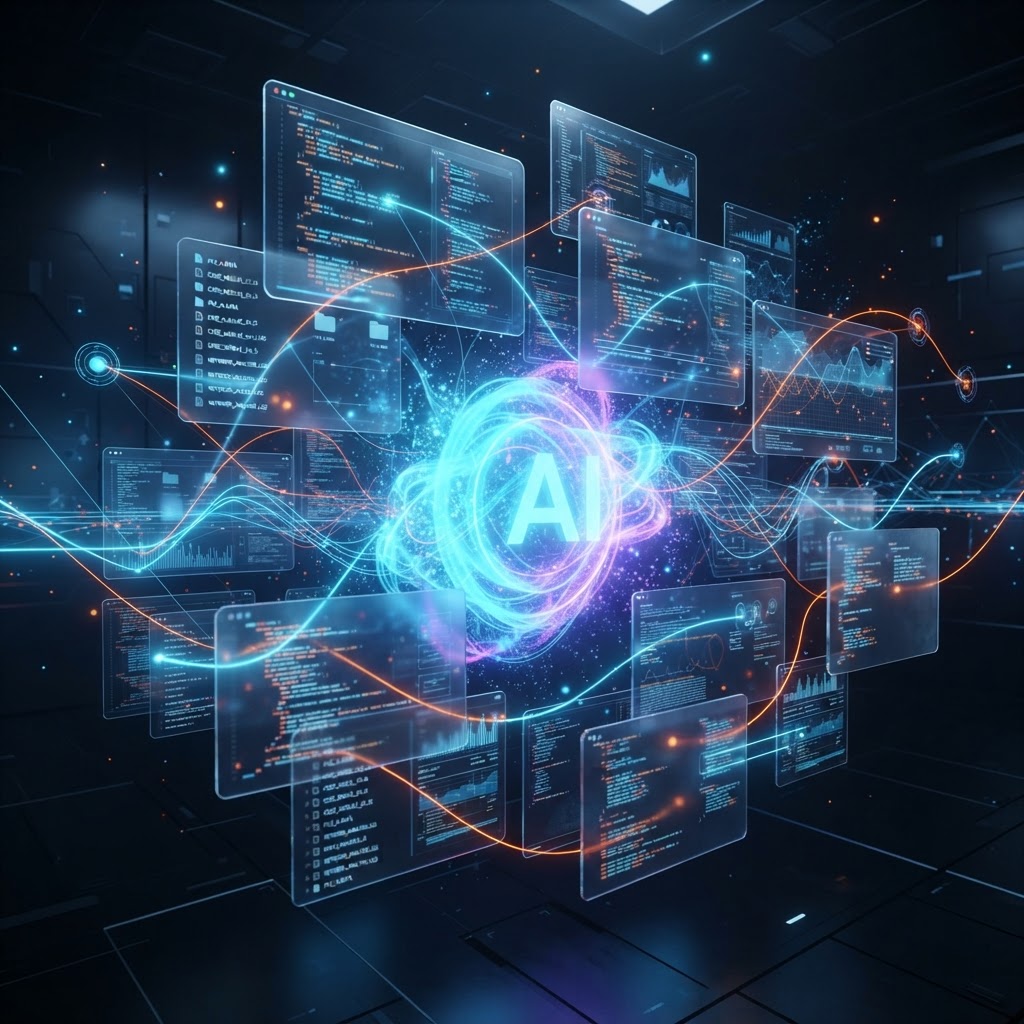 KI-Agent analysiert simultan mehrere Code-Dateien und mappt Abhängigkeiten