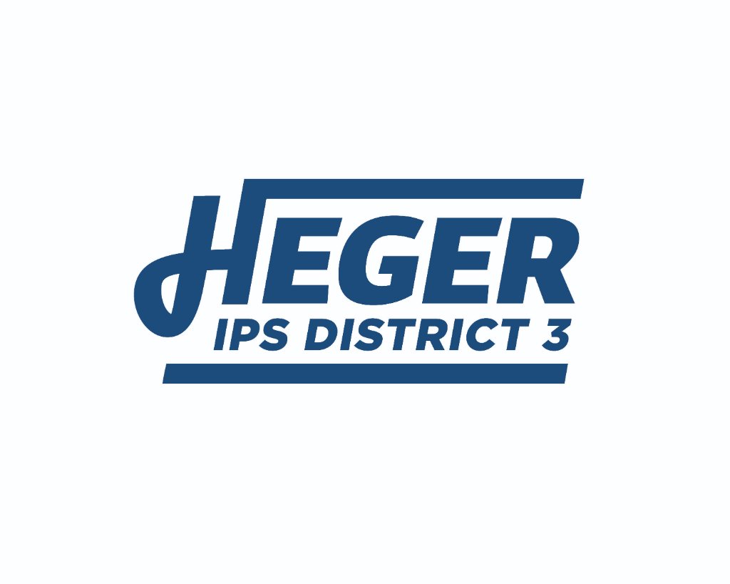 Heger IPS District 3 campaign logo