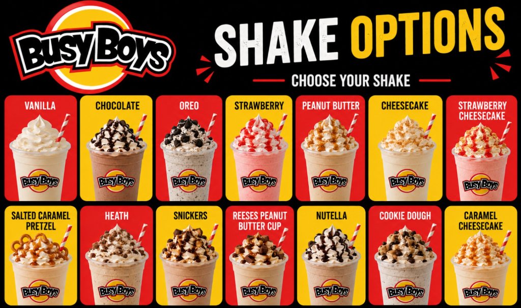 Busy Boys Milkshakes