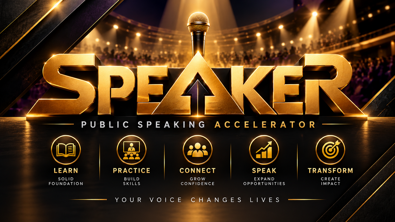 Public Speaking Accelerator course artwork