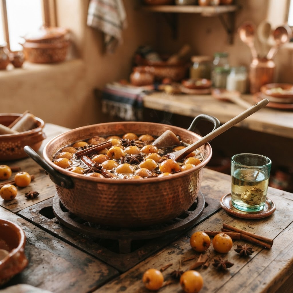 Alquimia de otoño: Tejocotes en piloncillo y mezcal 🍯🍂