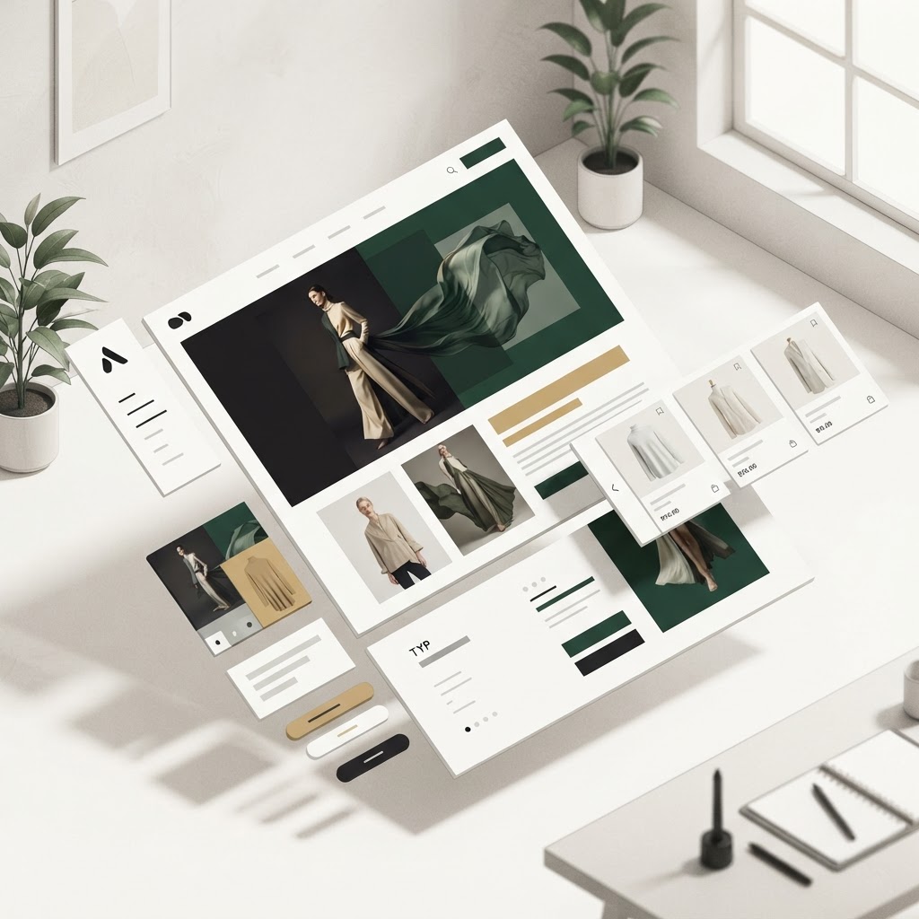 A beautiful website being built, block by block