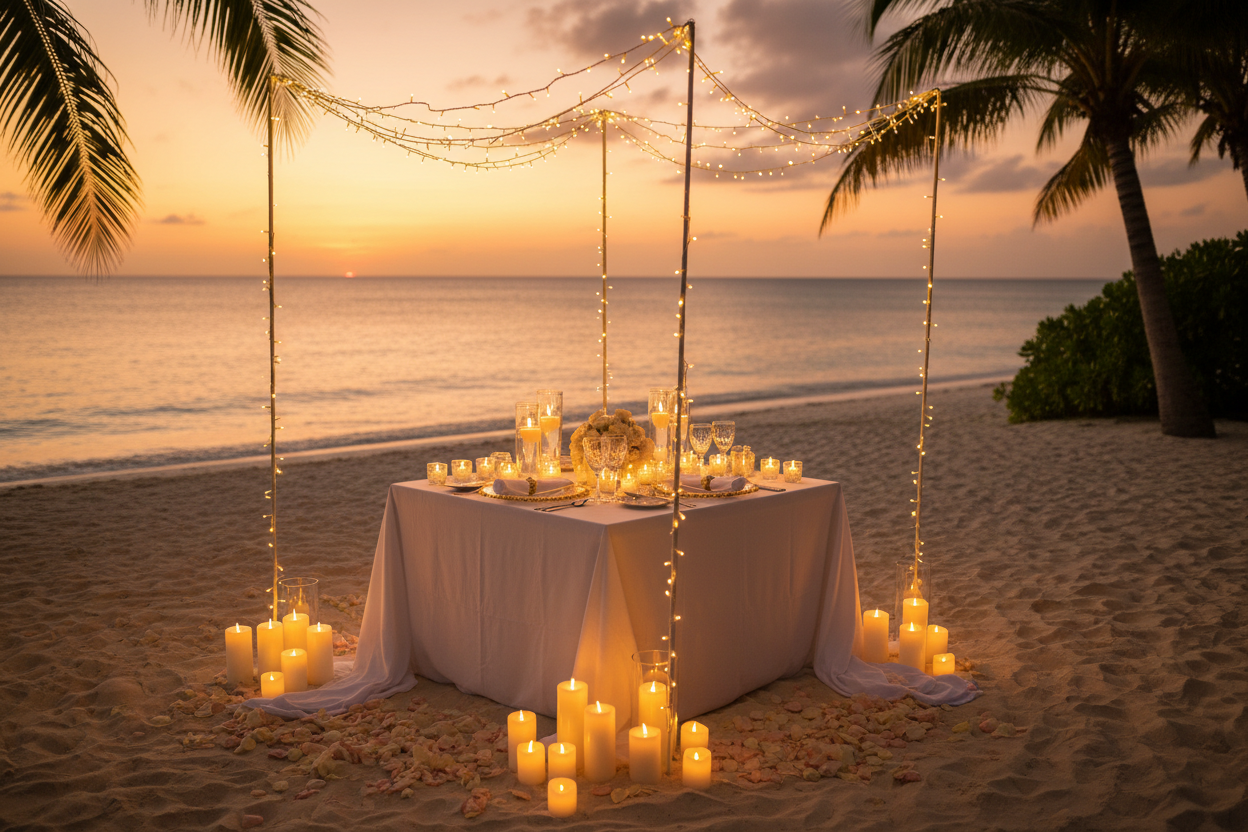 Luxury travel scene representing Honeymoons
