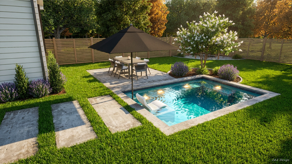 The Hermosa plunge pool - rendering 2