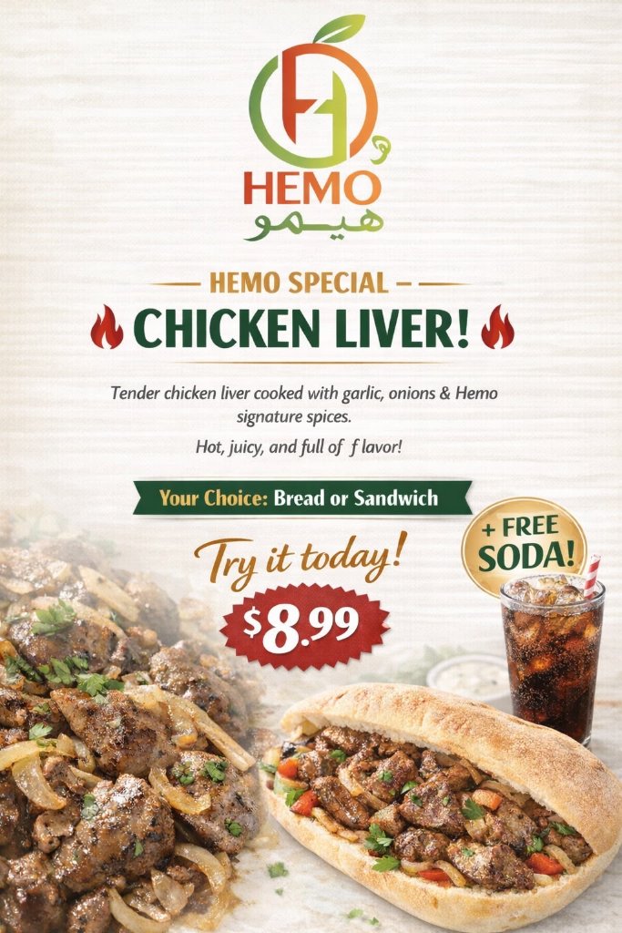 Breakfast sandwich at Hemo