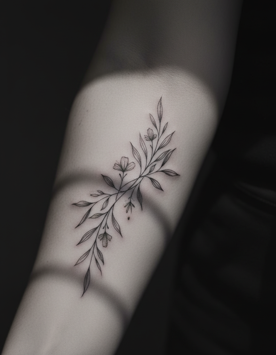 Fine Line tattoo style example