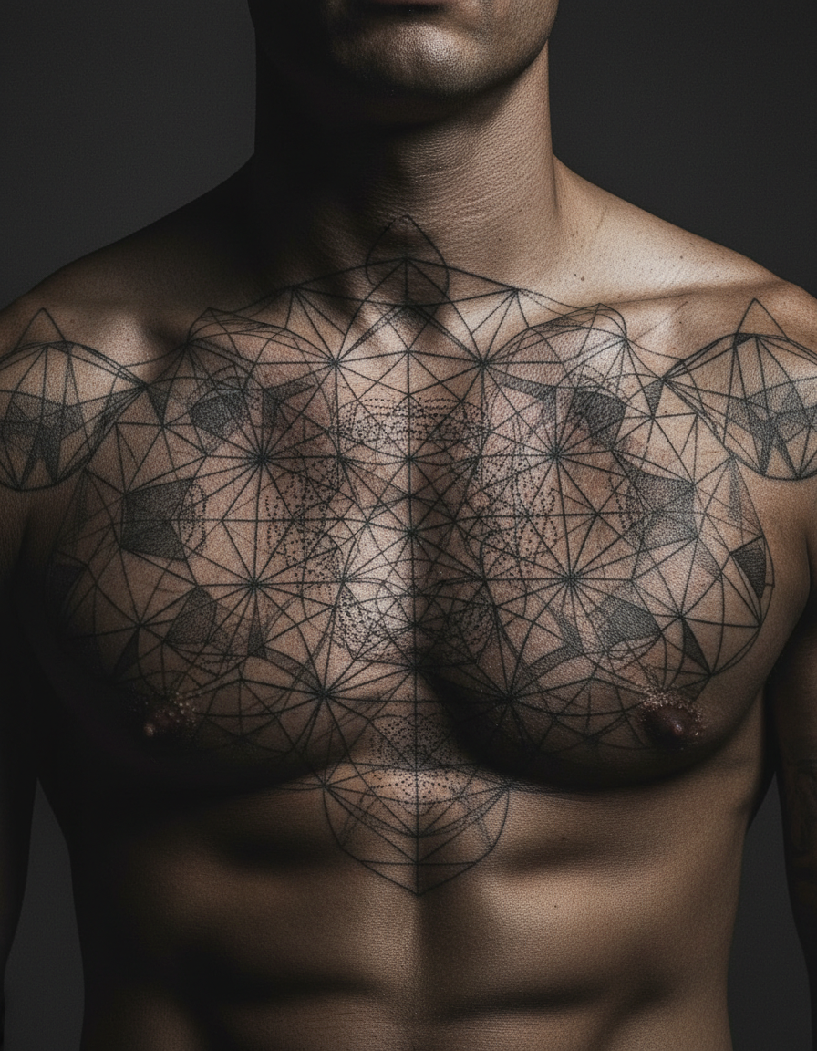 Geometric tattoo style example