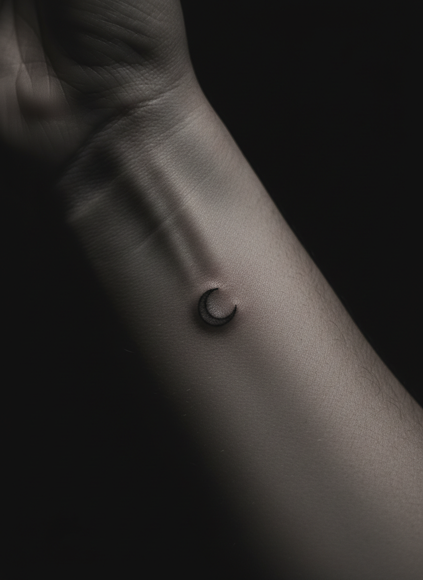 Minimalist tattoo style example