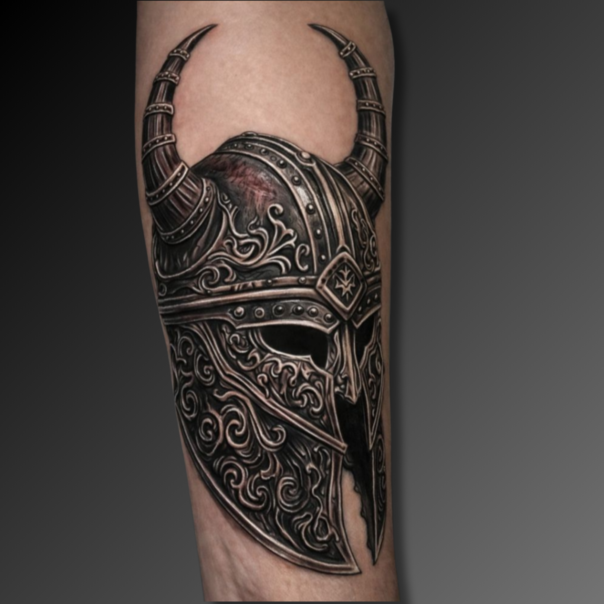 Blackwork tattoo style example