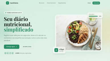 Nutri Gestão template preview