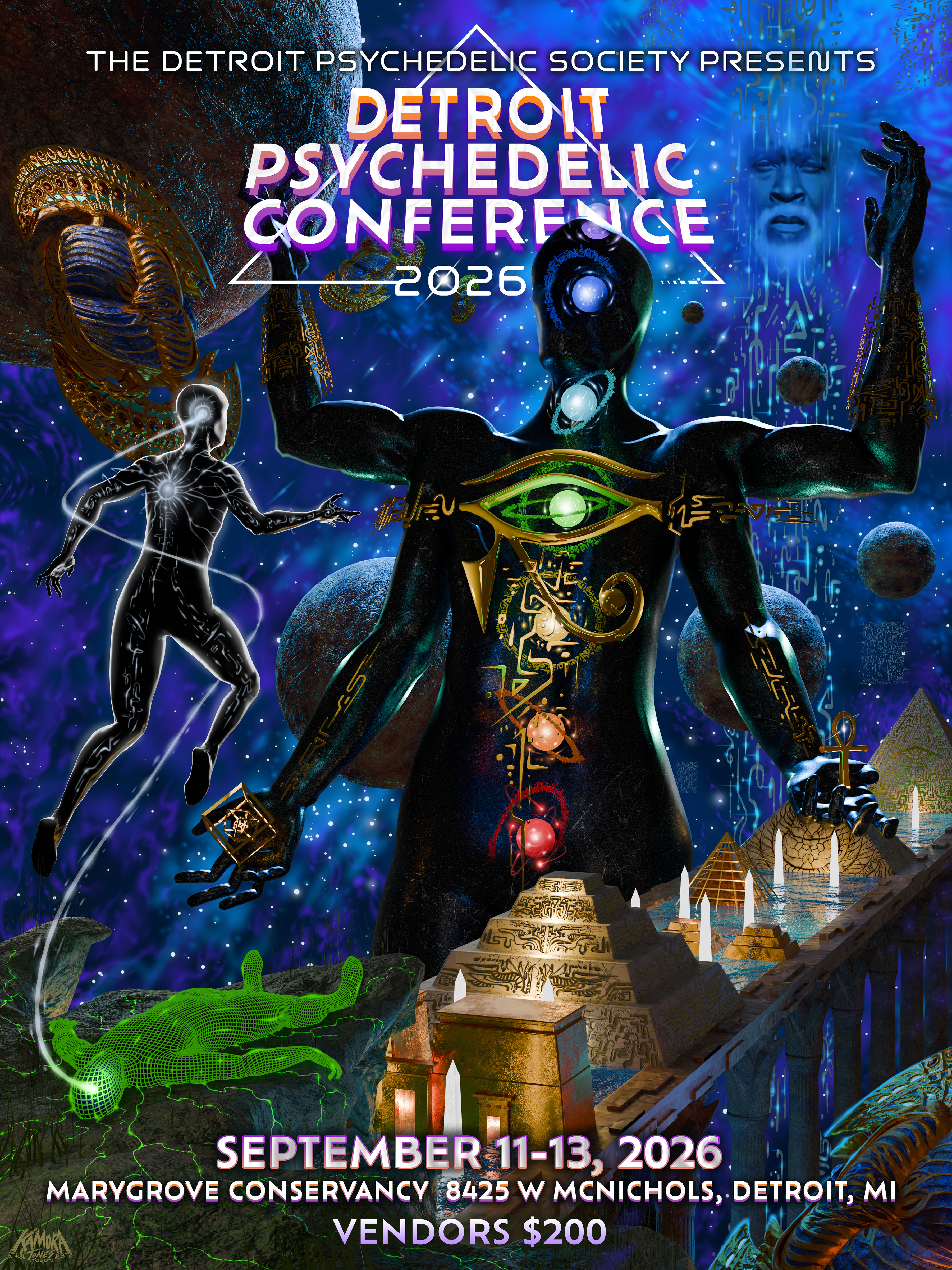 Kemetic Hyperspace artwork by Kamora Jones