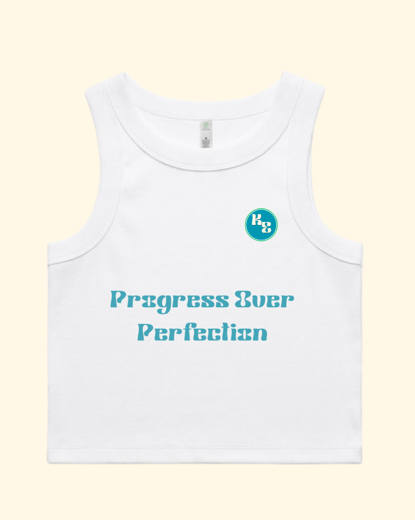 "Progress Over Perfection" Crop Top