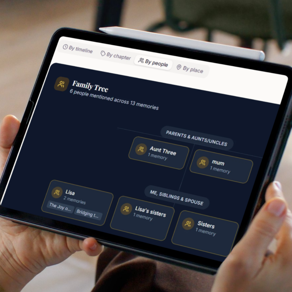 Family Tree on tablet